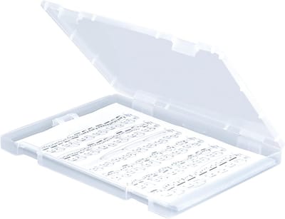 Plastic A4 Bestandsdoos, Duidelijke Papierenopslag, Stofdichte Documentbeschermer, Draagbare Organizer voor Foto's en Creatieve Projecten
