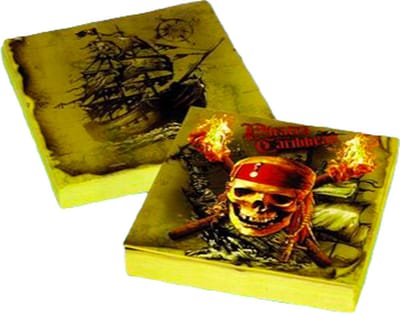 Pirates of the Caribbean - 20 Servetten 33x33 cm papier