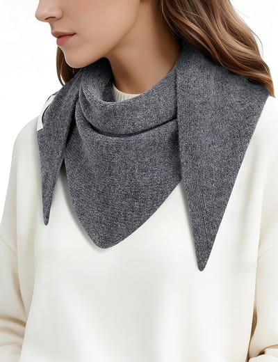Elegante driehoekige sjaal van cashmere voor vrouwen, warme pashmina voor de winter, stijlvolle accessoires voor elke outfit