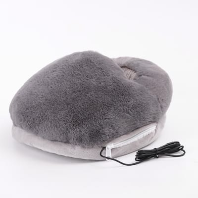 USB Verwarming Pad Elektrische Voetwarmer voor Mannen Vrouwen met Koude voeten Kussen,Full-Body Gebruik Knie Voeten Warmtetherapie Perfect Ontspanning Gift Zacht Ademend, Pijn, Krampen Spanning，32*28*12cm，grijs