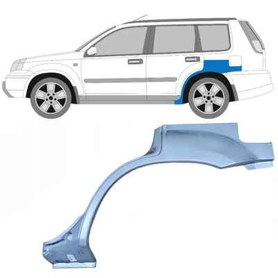 Reparatiepaneel achterspatbord voor Nissan X-Trail 2001-2007 / Links