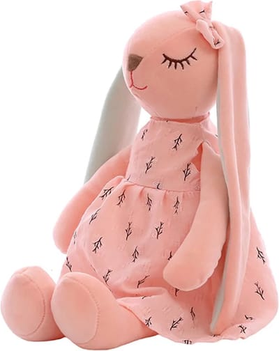 Klikkopers® - Kawaii Kussen - Konijn Roze 35 cm - Konijn Knuffel - Kawaii Knuffel - Squish Knuffel - Speelgoed Meisjes - Knuffelbeer - Teddybeer