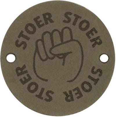 Durable Leren Label – "Stoer" – Duurzaam & Stijlvol (2 stuks)