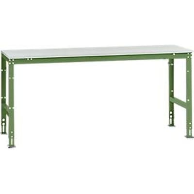 Manuflex basistafel UNIVERSAL Standaard, tafelblad melamine, 2000 x 800, resedagroen