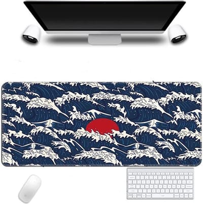 Grote unieke gamingmuismat 800 x 300 x 3 mm - opvouwbare wasbare mat - bureau- en bureaumat voor gamingkantoor en thuis