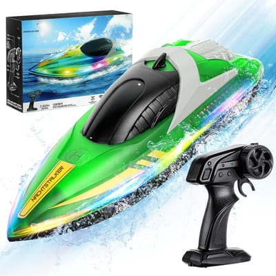 SVN® Bestuurbare Boot - RC Boot - Boot op Bestuurbare Afstand - Groen -28cm x 20cm x 9cm