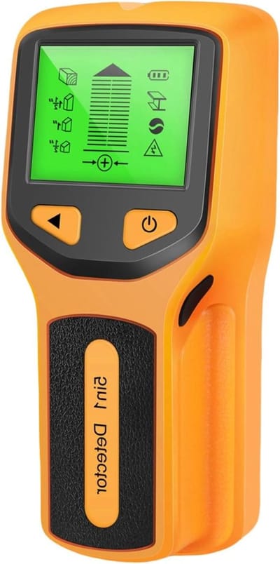 JGS Premium - Elektronische Stud Finder - Muur Scanner Sensor 5 in 1 - Detector voor Houten Pijpen en Metalen - Detecteert AC Draden - HD LCD-scherm - Geel