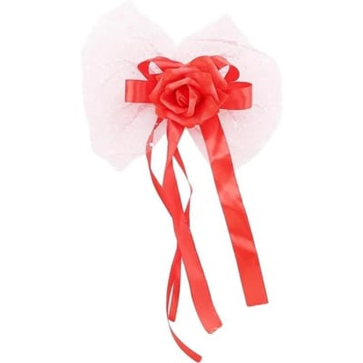 Bruiloft Auto Decoratie Deurklinken Achteruitkijkspiegel Decoratie Accessoires Huwelijks Attributen Cadeaus white