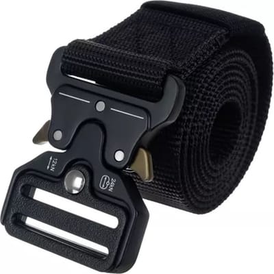 Tactical Belt I Tactische Broekriem I Militaire Riem I Veiligheidsriem I Speciale Sluiting I Extra Sterk I Tot 125 Cm I Zwart