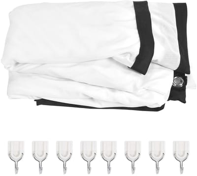 Projectiescherm - Draagbaar Scherm - Thuisbioscoop Films - Kreukvrij Polyester - 100 inch - Wit