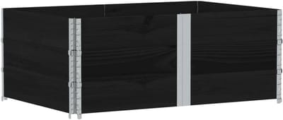 Set van 3 Houten Palletranden 150x100 cm Massief Grenenhout