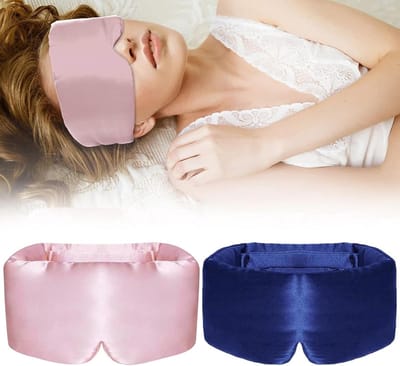 Verstelbaar oogmasker voor een goede nachtrust, ultrazacht en comfortabel, ideaal voor zijslapers en lichtgevoelige mensen