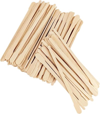 Waxstokjes Houten - Applicator Sticks - Ontharen Knutselen - Glad Splintervrij - 100 Stuks - Natuurlijk Hout