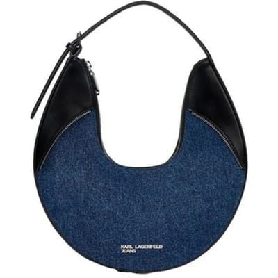 Handtas Karl Lagerfeld B3w30197 Klj Rebel Hobo Bag Denim