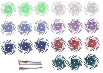 Polijstborstels voor Draaigereedschap - Schuurschijven Slijpaccessoires - Fijn Polijsten - Duurzame Radial Bristle - 3.8 cm Diameter - Niet gespecificeerd