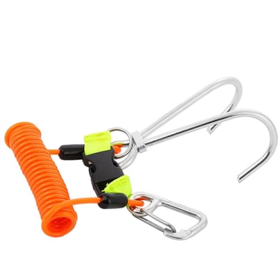 KEEP DIVING Roestvrijstalen Rifhaak Duikveiligheidsaccessoires (Oranje) oranje
