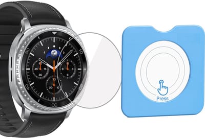 Screenprotector geschikt voor Samsung Galaxy Watch 8 Classic 46mm – Gehard Glas Screen Protector + Installatietool