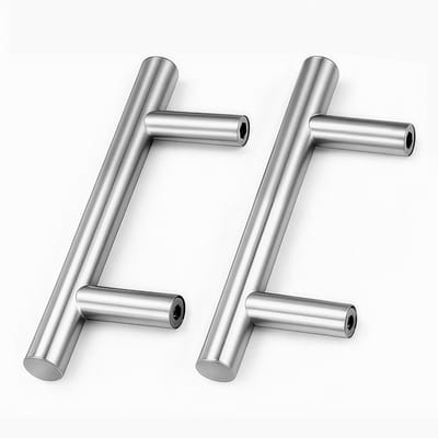 2 Stuks RVS Deurgrepen 64mm Voor Keuken- en Kastdeuren - Inclusief Schroeven en Eenvoudige Montage