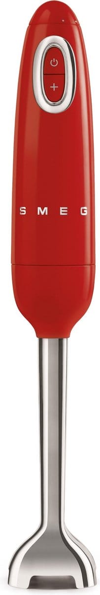 SMEG HBF11RDEU Staafmixer - 700W - Variabele Snelheid - Turbofunctie - FlowBlend™ Technologie - RVS Mixervoet - '50s Style - Rood