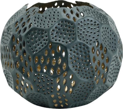 PTMD Filly Windlicht M matzwart bolvormig open model - diameter 25 cm