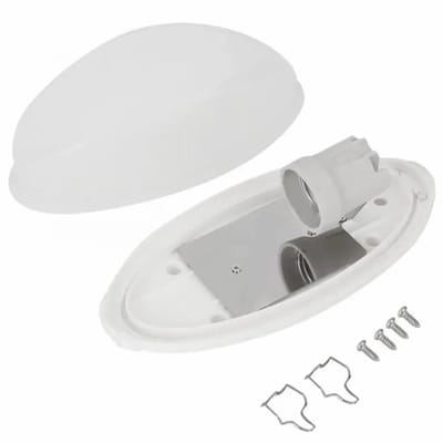 Dailygoods - Sauna-lamp - Hoge temperatuur - Explosiebestendig - Wit - Anti-condens - Ideaal voor sauna en wellness - 220V