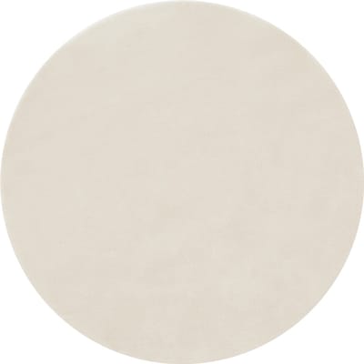 tectake® Kortpolig Vloerkleed - Rond - Ø120 cm - Creme - 1630 g/m² Poolgewicht - Tapijt voor Woonkamer, Slaapkamer, Eetkamer - Onderhoudsvriendelijk en Wasbaar - Antislip Ondertapijt - Allergievriendelijk - Diverse maten en kleuren