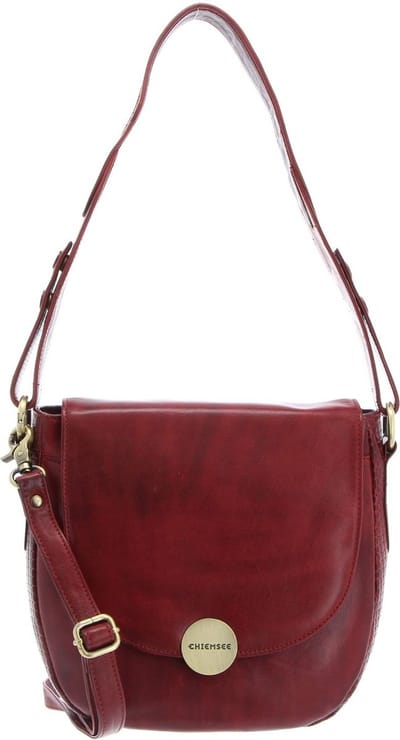 CHIEMSEE Leren Schoudertas Brisbane Shoulderbag Red Rood