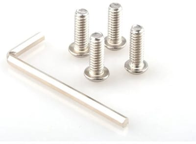 Schroefadapter 1/4 inch - Zeskant-dop - Voor fotografische accessoires - Lichtgewicht - Perfect voor rig en cage - Inclusief inbussleutel