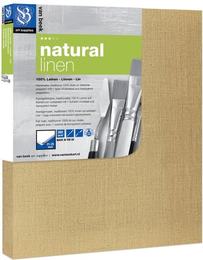 Van Beek Natural Linnen Schildersdoek 40X50Cm Per Stuk