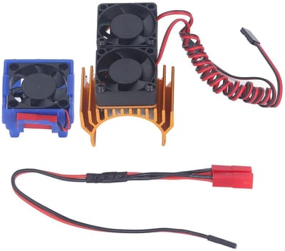 Krachtige Koelset met Ventilator voor 1/10 RC Auto Motor - Waterdicht en Duurzaam