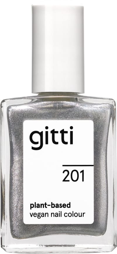 Gitti No. 201 - Silver Lining - nagellak - minimaal 82% natuurlijk - 23 vrij - manicure - blijft 7 dagen zitten