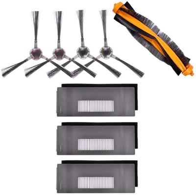 Dailygoods- Borstelvervangingsset Perfecte accessoires - Hoofdborstel - Zijborstels - Filters - ECOVACS DEEBOT 900/901 - Sterk materiaal - Stofzuigeraccessoires