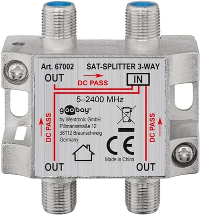 Goobay SAT Distributor, 3-Pack