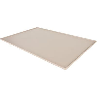 Siliconen Voermat voor Huisdieren voor Eten en Water Voorkomt Morsen Waterdichte Voerplacemat voor Hond Kat Beige beige