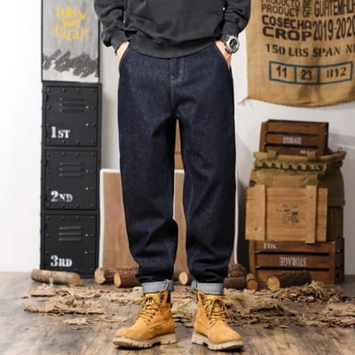 Jeans Niet Vervagend Denning Blauw Harem Jeans Heren Herfst Rechte Harem Broek Heren Herfst Amerikaanse Stier 32 brown