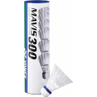 Yonex Mavis 300 plastic badmintonshuttle - wit / medium snel