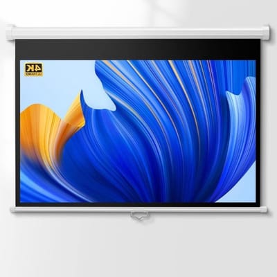 Projectiescherm - Beamerdoek - Home Cinema - Automatisch Vergrendelend - 60 Inch 4:3 - Wit