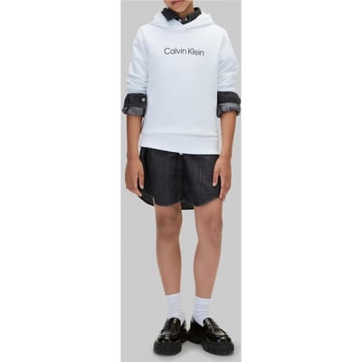 Calvin Klein Unisex Logo Regular Terry Bright White Taglia: 14 | Abbigliamento Sportivo Outlet | kids | Bianco