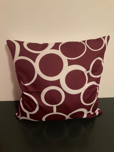 Nordic Geometry Collection Kussenhoes – Wine Red Edition - 45x45 cm