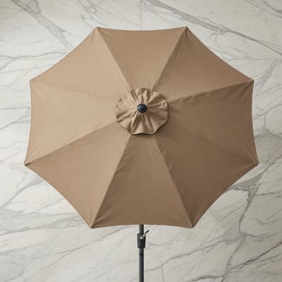 Luxe Tuinparasol 320 cm Rond – UV50+ Bescherming Parasol Naturel Beige – Waterafstotend Polyester 220 g/m² – – Windventilatie (Air Vent) – Stevig Aluminium/Stalen Frame – Houten Handgreep – Zonnescherm voor Tuin en TerrasMobili Bella