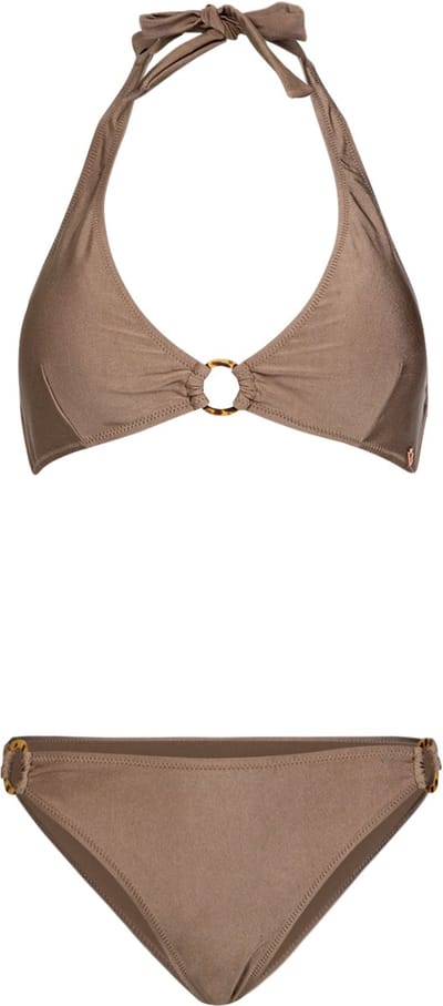 Brunotti - Hollymai-Shine - Bikini Set Shitake - Dames - Halter Bikini Set - 38