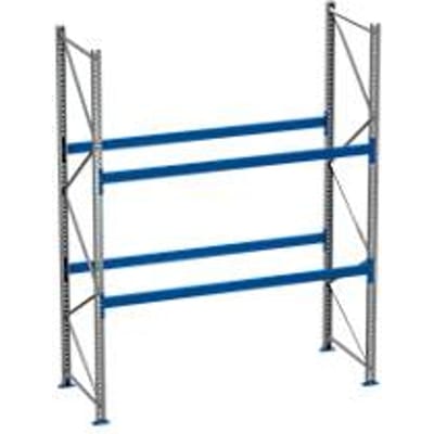 Palletstelling PR 600, basissectie, H 3600 mm, max. 1000 kg, 2 dwarssteunen