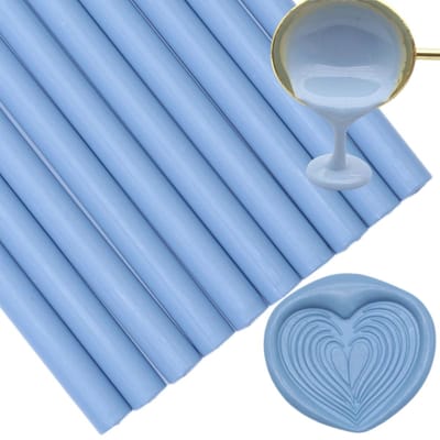 Stofblauwe wax-sealsticks - 10 stuks voor lijmpistool en was-zegelstempel