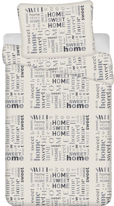 Sweet Home Dekbedovertrek Home Sweet Home - Eenpersoons - 140 x 200 + 70 x 90 cm - Teddy Fleece