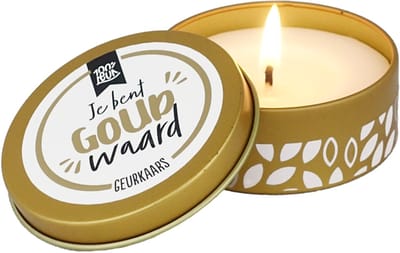 100%LEUK - Geurkaars - Goud waard
