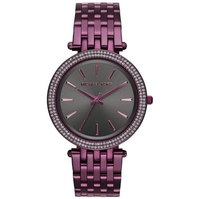 Michael Kors MK3554 Darci Gunmetal Wijzerplaat Dameshorloge 39mm paars