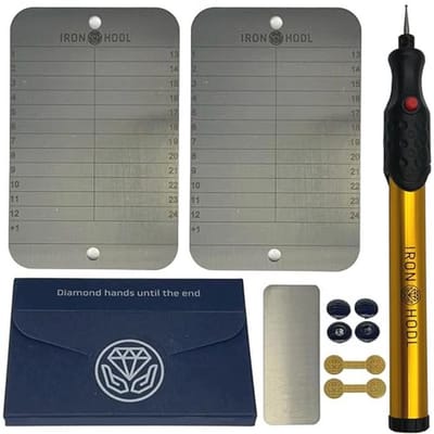 Metalen Wallet Graveerstift voor Crypto - Beveilig je Zaadzin en Privésleutel met Stijl
