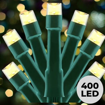 Lomera Kerstboomverlichting - Kerstverlichting - Kerstlampjes Buiten - 400 LED Lampjes - Warm Wit Licht - 8 Meter Lengte - Lichtfuncties - Geheugen - Timer Functie - Ip44 - Binnen en Buiten - Clusterverlichting - Kerstboom Verlichting