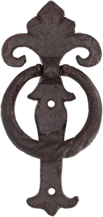 Esschert design Deurklopper klassiek - gietijzer - L16 cm - vintage - deurbel - bel