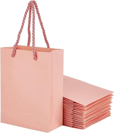 24 stuks kraftpapieren zakken - licht koraal - 58 x 12 x 16 cm - Kerstmis - bruiloft